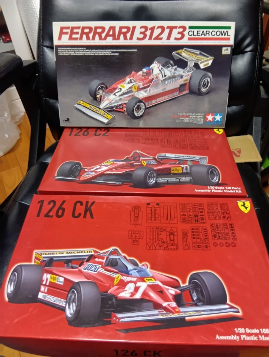 希少。タミヤ1/20フェラーリ312T3クリアカウル フジミ1/20 希少。タミヤ1/20フェラーリ312T3クリアカウル フジミ1/20