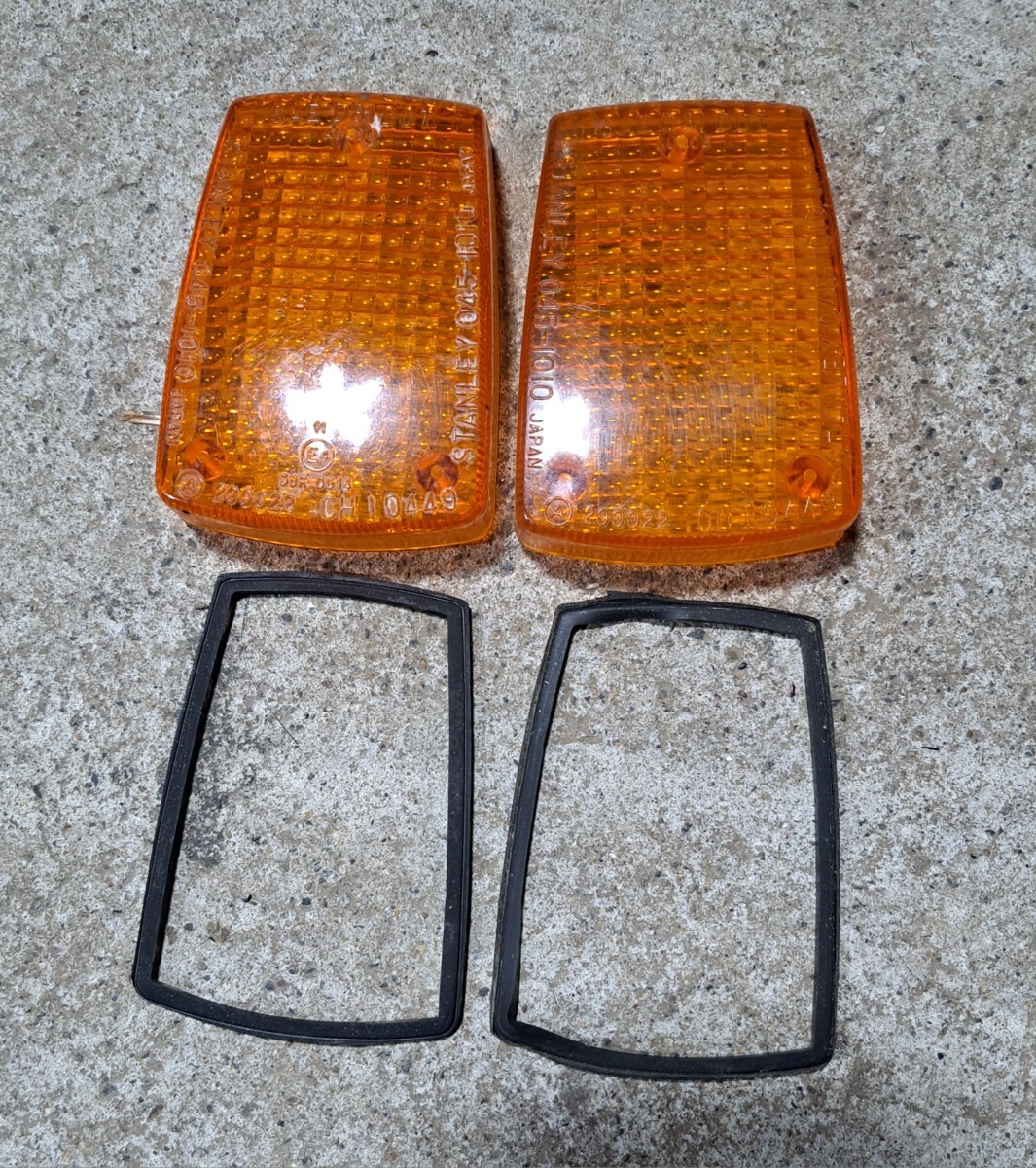 5 Honda оригинальный товар CBX400F подлинная вещь оригинальный указатель поворота линзы Logo входить передние левое и правое комплект печать иметь 5 Honda оригинальный товар CBX400F подлинная вещь оригинальный указатель поворота линзы Logo входить передние левое и правое комплект печать иметь