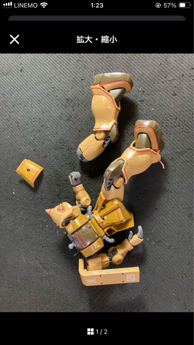 hg ザク　ハーフキャノン　the origin