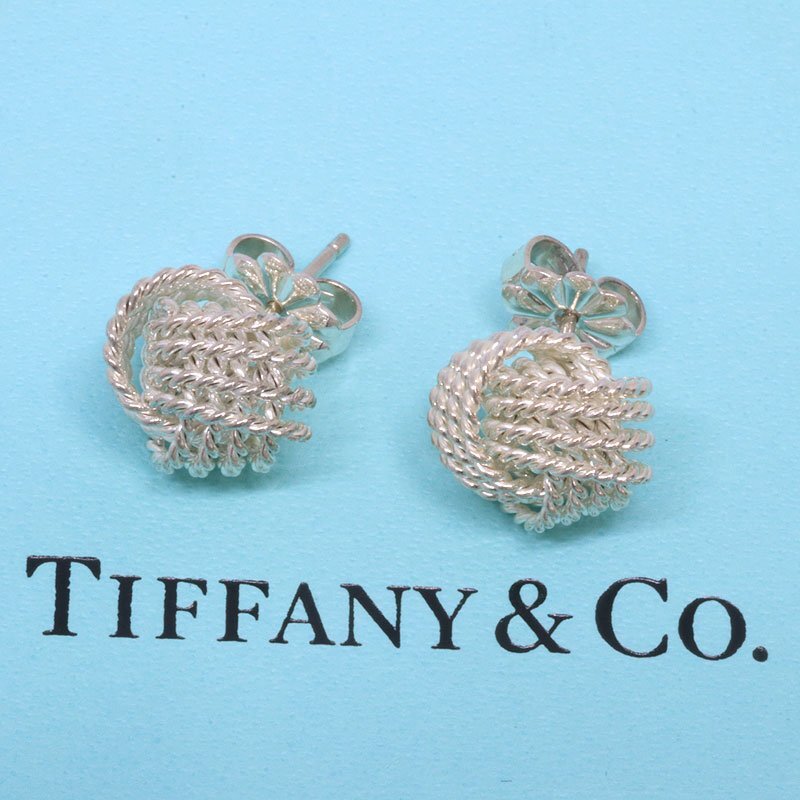 低価格の Tiffany&Co. ティファニー サマセット ツイストノット ピアス ピアス
