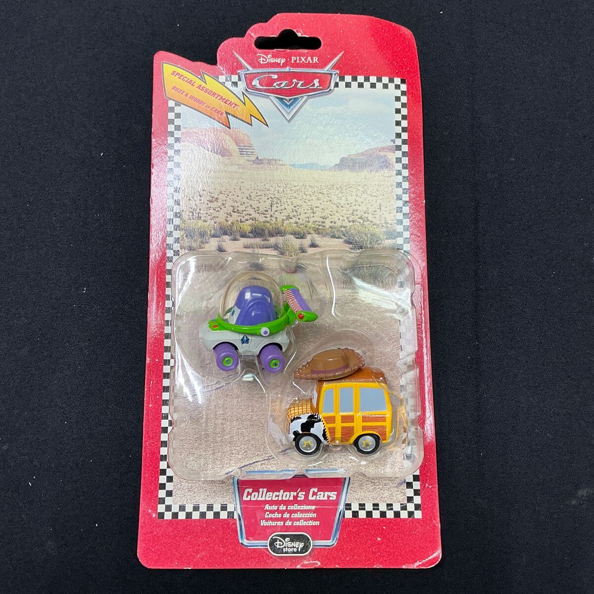 【MA28】Disney Cars ピクサー コレクターズカー 2台 バズ ウッディー 未使用