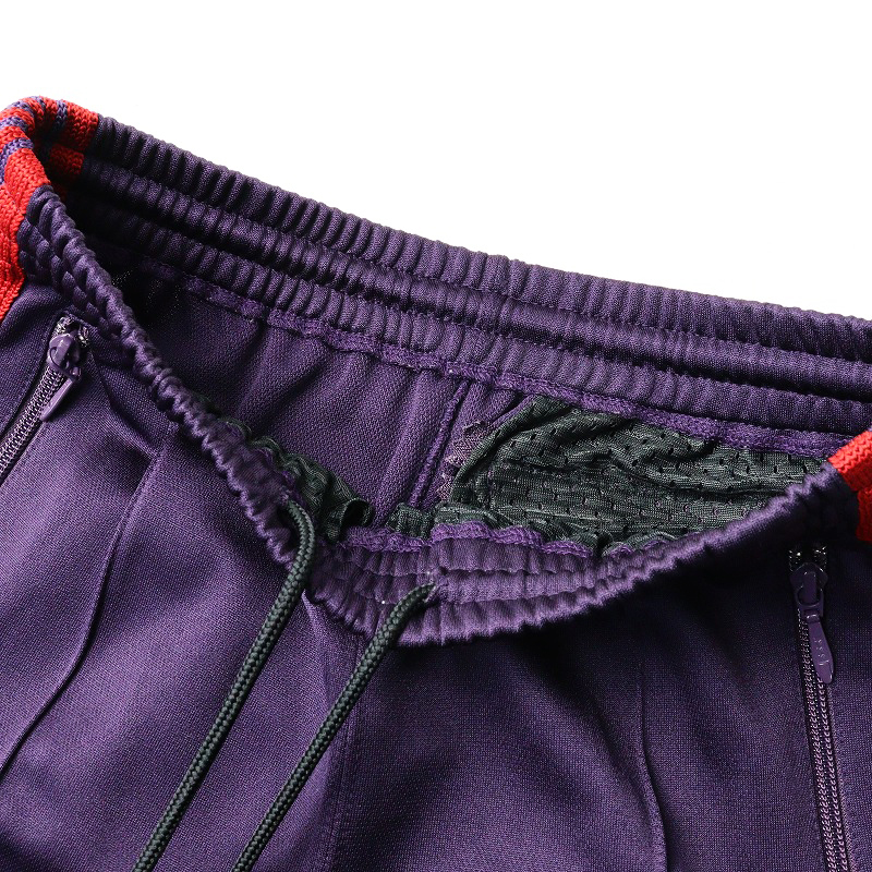 美品 ニードルス NEEDLES LQ229 Poly Smooth Track Pant トラックパンツ 2/パープル ストレート ライン ゴム ネペンテス【2400014161731】