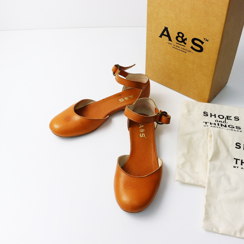 【在庫あり】 アーツアンドサイエンス ARTS&SCIENCE ankle strap shoes レザー 靴