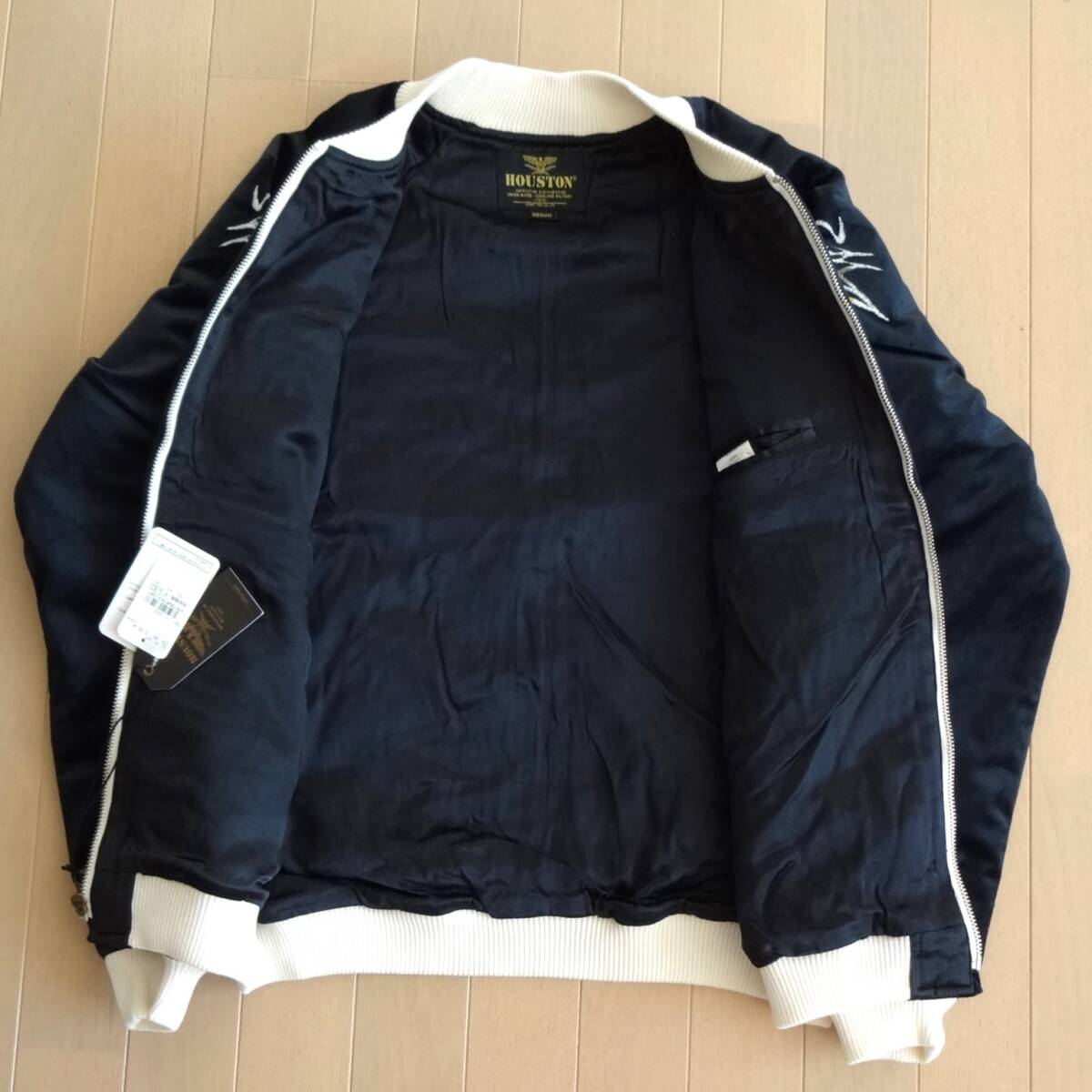新品タグ付き HOUSTON スカジャン 別珍 黒 M□ヒューストン 新品タグ付き HOUSTON スカジャン 別珍 黒 M□ヒューストン