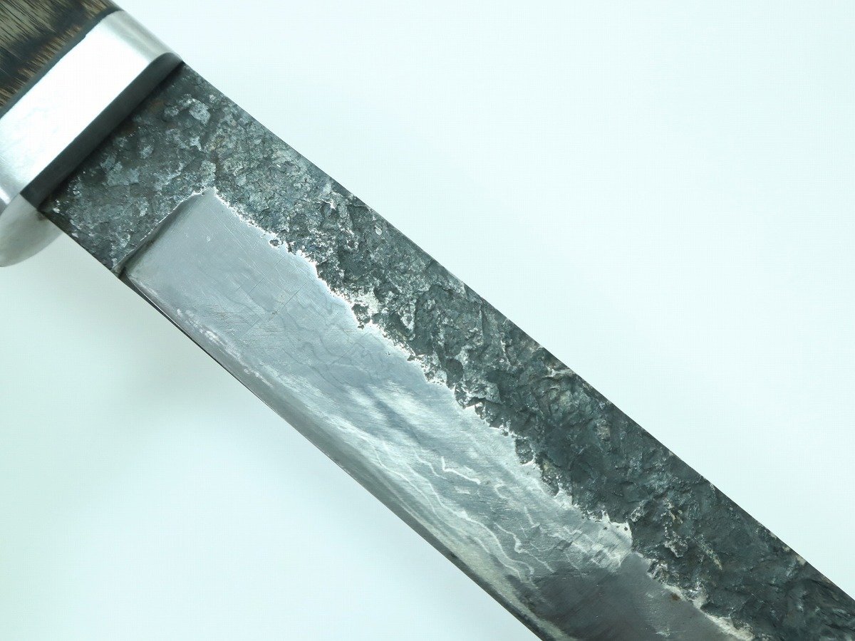 1円スタート】関兼常作 美濃伝 百錬狩猟刀 剣鉈 全長約35.7cm 12 1円スタート】関兼常作 美濃伝 百錬狩猟刀 剣鉈 全長約35.7cm 12