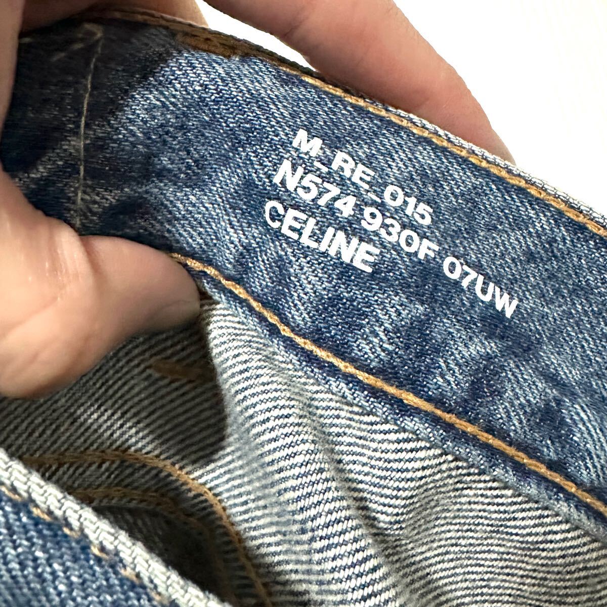 極美品 希少 CELINE セリーヌ デニムパンツ ダメージ加工 ワイド 極美品 希少 CELINE セリーヌ デニムパンツ ダメージ加工 ワイド