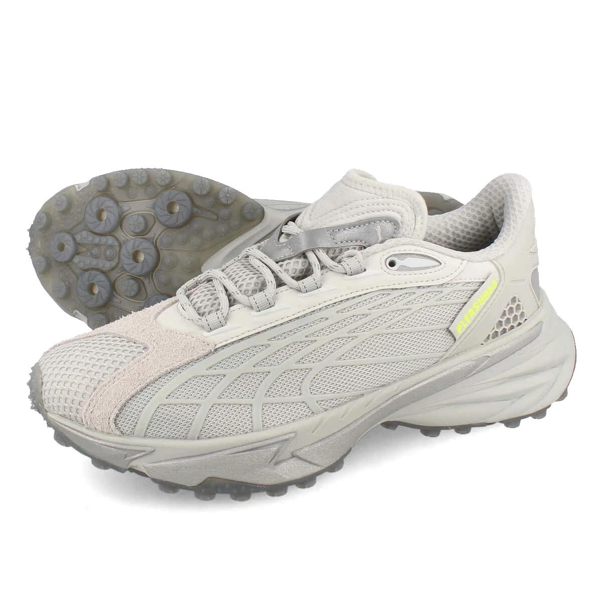 p отдых z Puma 24cmspi Rex включая налог обычная цена 24200 иен серый PLEASURES × Puma Spirex сотрудничество спортивные туфли натуральный кожа 