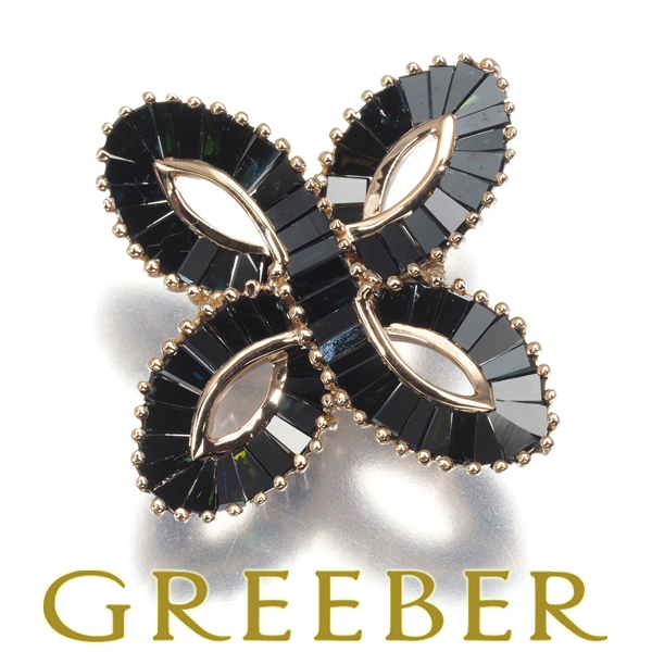 ブラックダイヤ ダイヤモンド 1.15ct レールセッティング ペンダントトップ K18PG GENJ