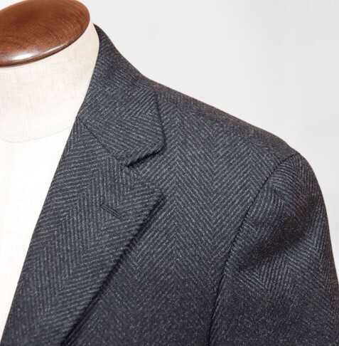 CANALI カナーリ　ウールコート　チェスターコート　グレー　サイズ48 小さいサイズ】ロングチェスターウールコート(チェスターコート