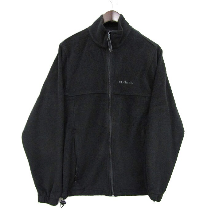 サイズ S Columbia フリース ジャケット ブラック ワンポイント コロンビア 古着 ビンテージ 4D0504_画像1