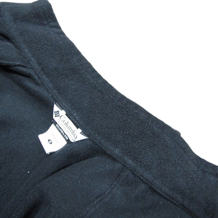 サイズ S Columbia フリース ジャケット ブラック ワンポイント コロンビア 古着 ビンテージ 4D0504_画像9