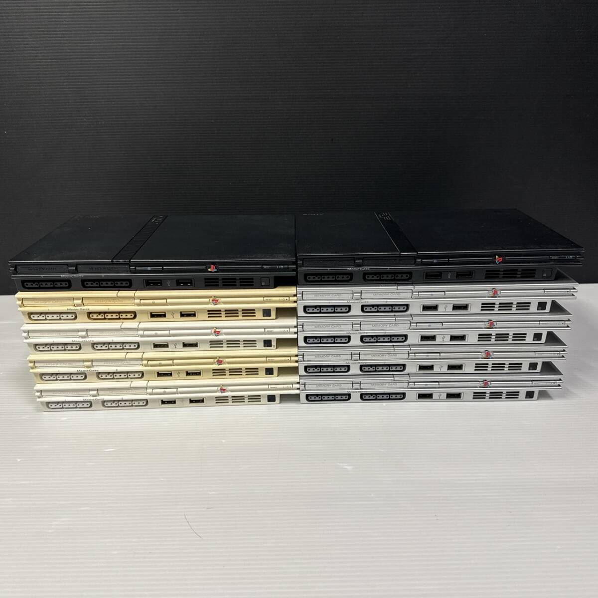 ②ソフト読込確認済み PS2 プレイステーション2 PlayStation2 薄型 SCPH-70000 75000×8 77000 10台 大量 まとめ ソニー SONY