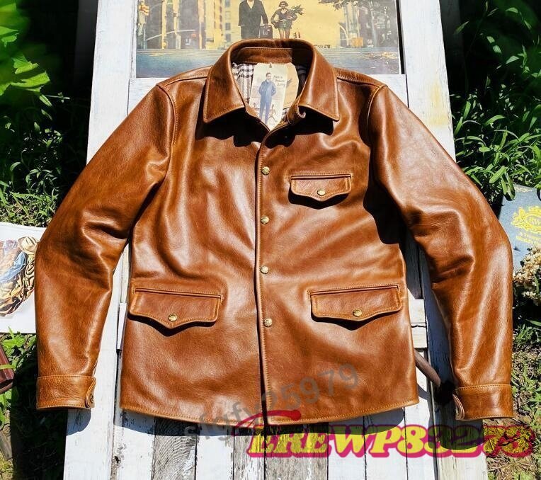 新品 昨シーズン物売り切りSALE☆50sヴィンテージ復刻高品質カウレザーレザージャケット☆本革革ジャンアメカジM～3XL選べる/Ｌサイズ