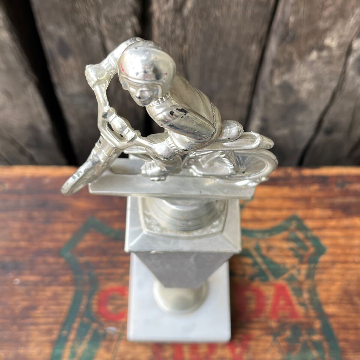 【大注目】 USA vintage】BMX ビーエムエックス トロフィー Trophy Champion アンティーク雑貨