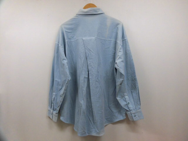 BAYFLOW ベイフロー BW2212NW04 長袖 シャツ 胸ポケット トップス ライトブルー 水色 青 フリーサイズ_画像3