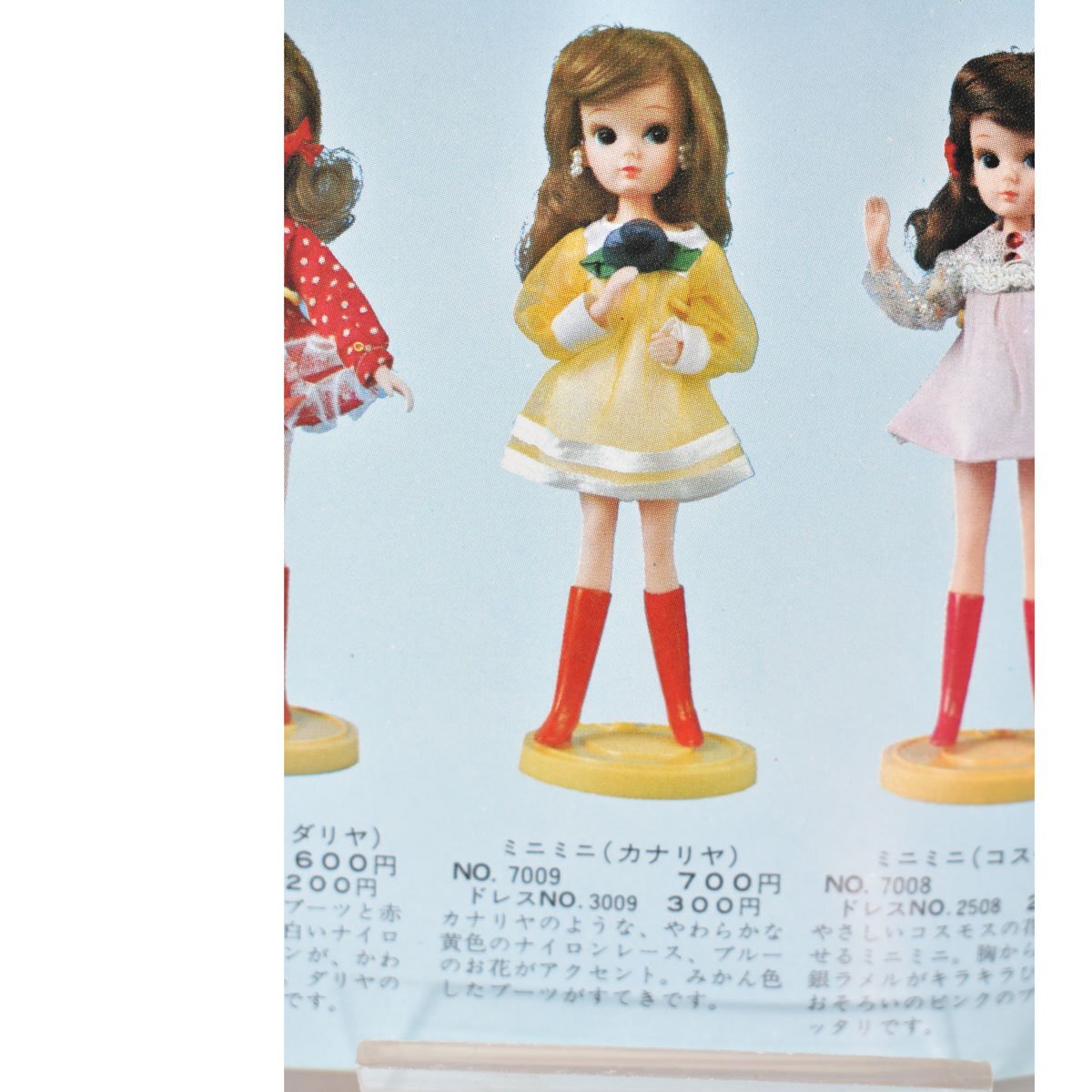 当時物*旧タカラ初代リカちゃん人形?ドレスお洋服/花柄 当時物*旧タカラ初代リカちゃん人形?ドレスお洋服/花柄