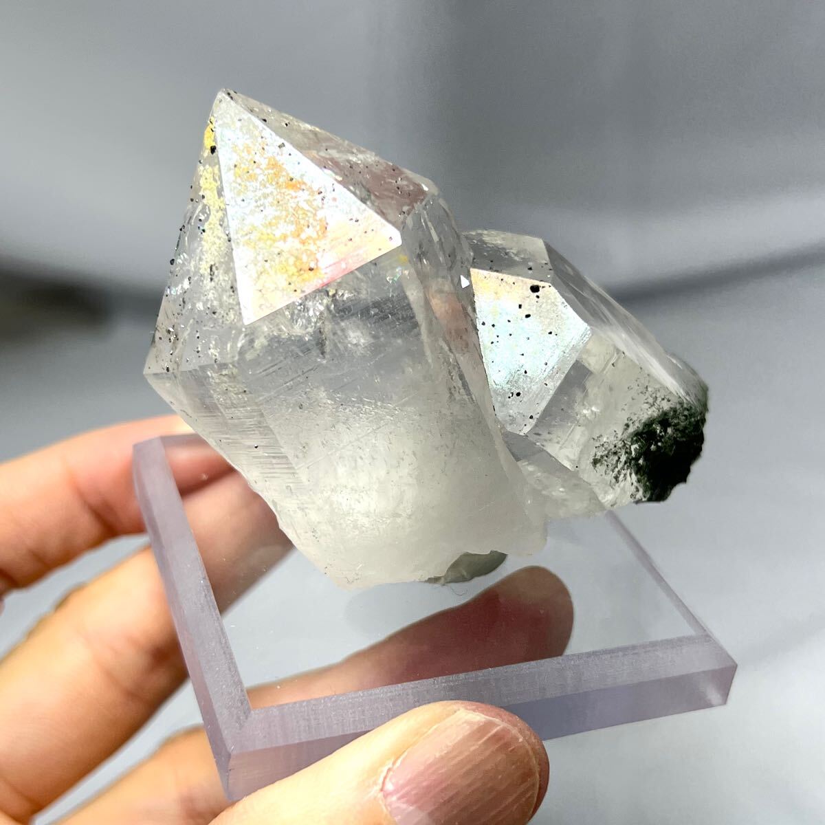 マニハール アテナース入りクローライトクラスター ヒマラヤ水晶 4