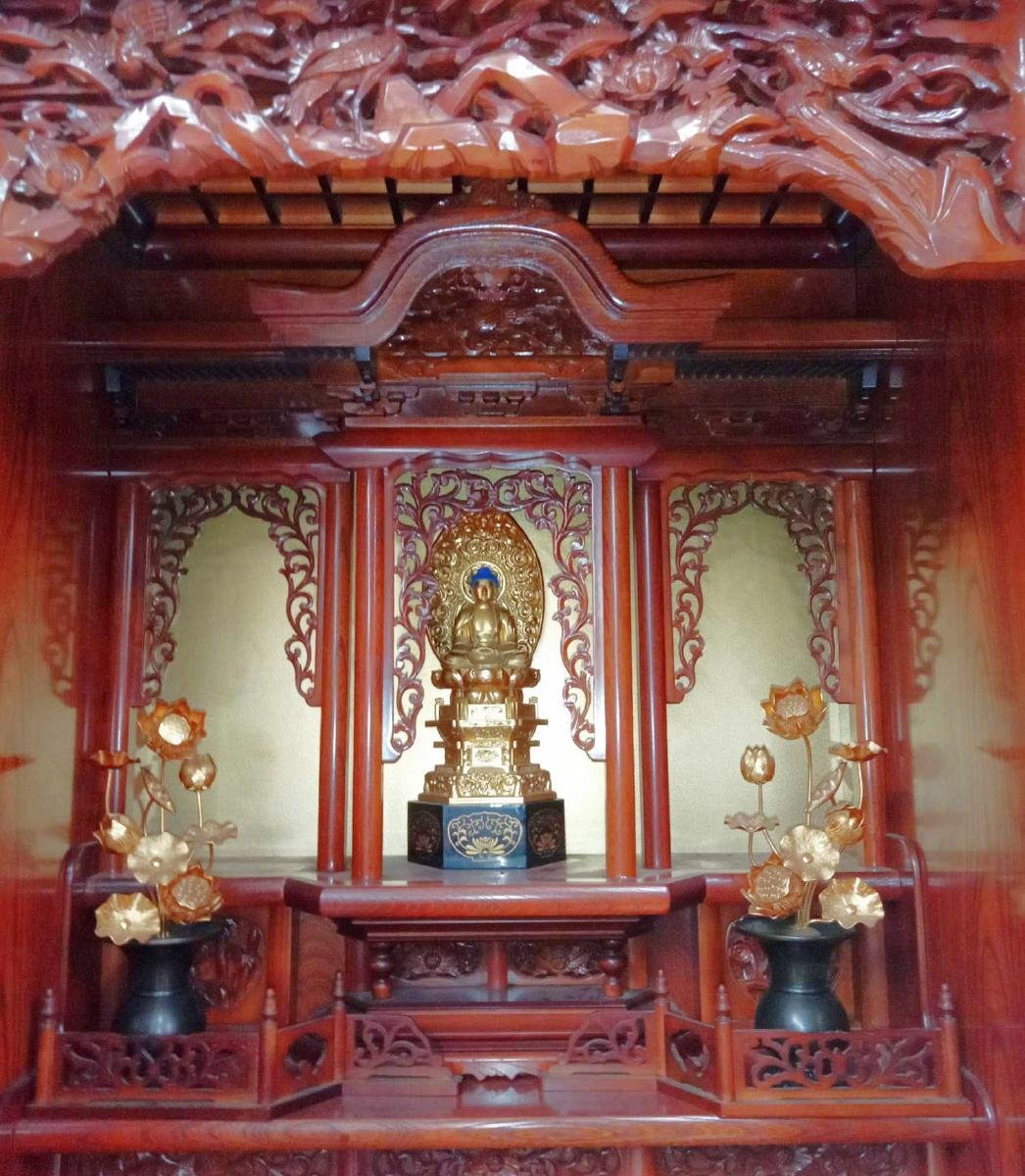 仏壇 仏像 常花付き W820×D690×H1710mm 中古品 [直接引取限定 仏壇 仏像 常花付き W820×D690×H1710mm 中古品 [直接引取限定