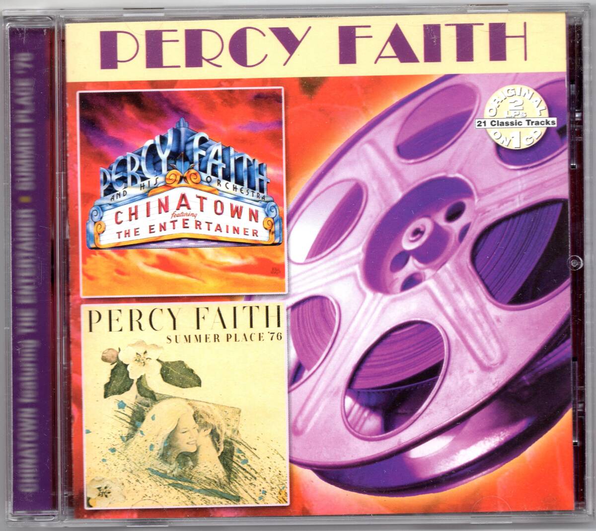 ☆PERCY FAITH(パーシー・フェイス)/CHINATOWN featuring The Entertainer＆Summer Place'76『74年75年発表の超大名盤２in１』◆初CD化レア