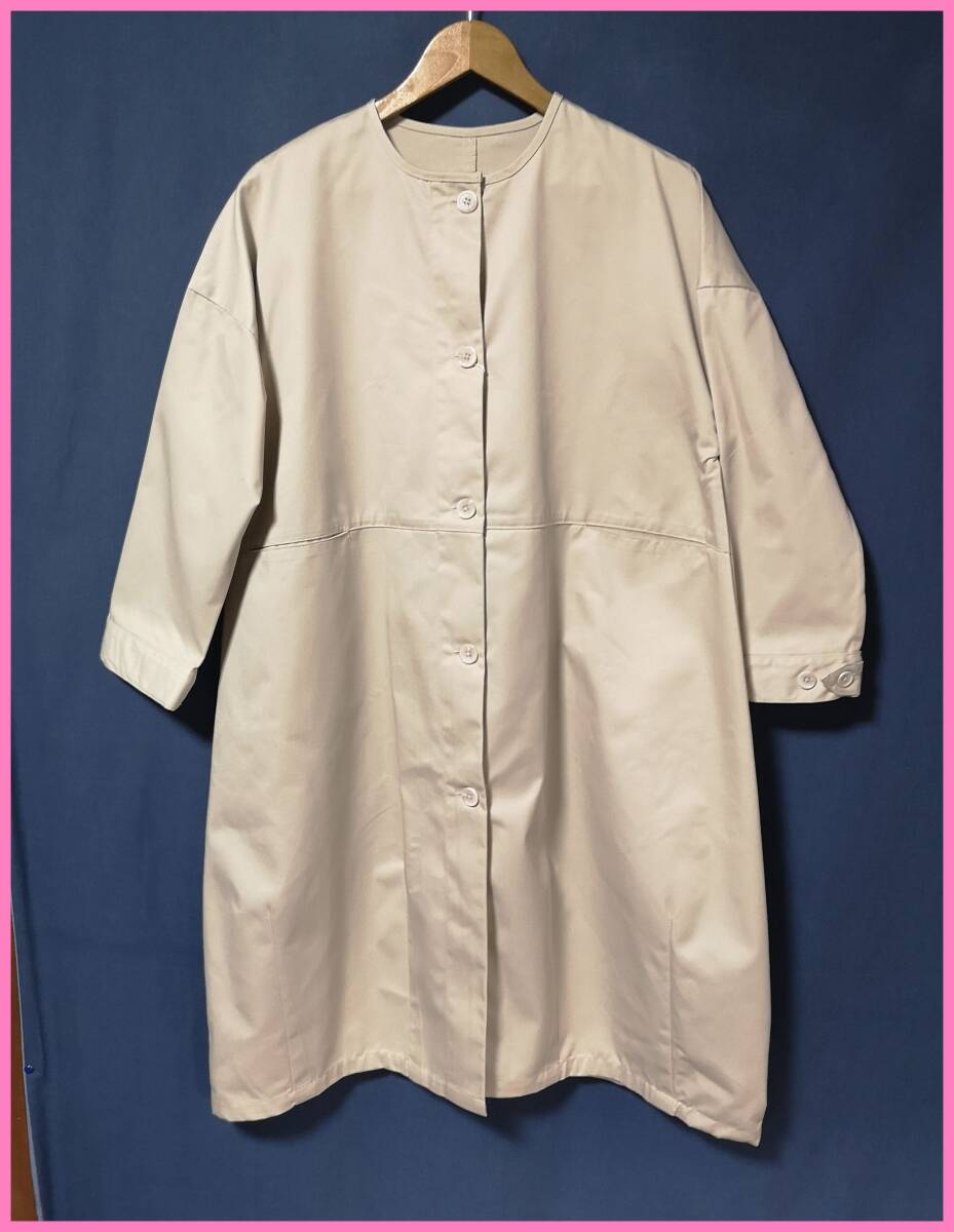 ＪＫＴ‐８７‐２☆春秋☆新品☆送料込み☆即決☆ナチュラル系☆綿パンぐらいの生地☆Ｍ～Ｌサイズ☆ジャケット☆ライトベージュ系☆