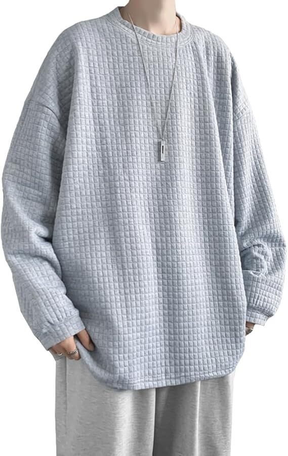 トレーナー メンズ Tシャツ 長袖 スウェット トップス 無地 3XL