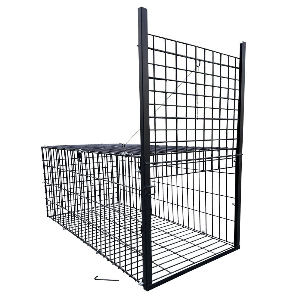 2セット!! イノシシ・シカ用の箱罠ビッグ 片扉 200x100x100cm 2セット!! イノシシ・シカ用の箱罠ビッグ 片扉 200x100x100cm