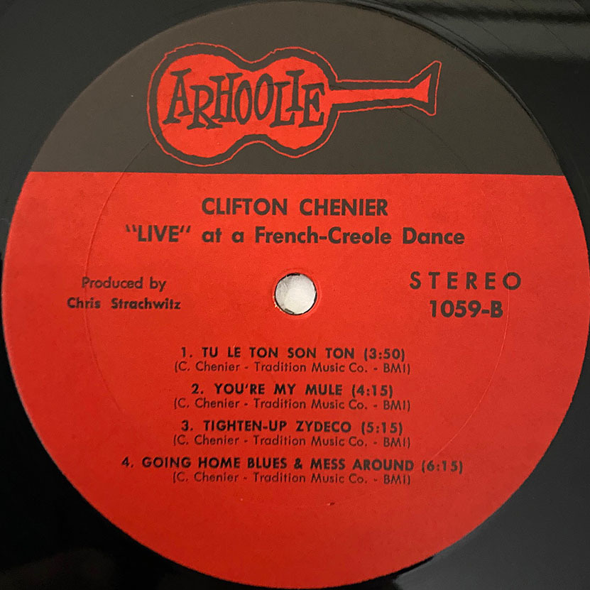 *Clifton Chenier[Live]US запись LP(1972 год )Arhoolie Records 1059*