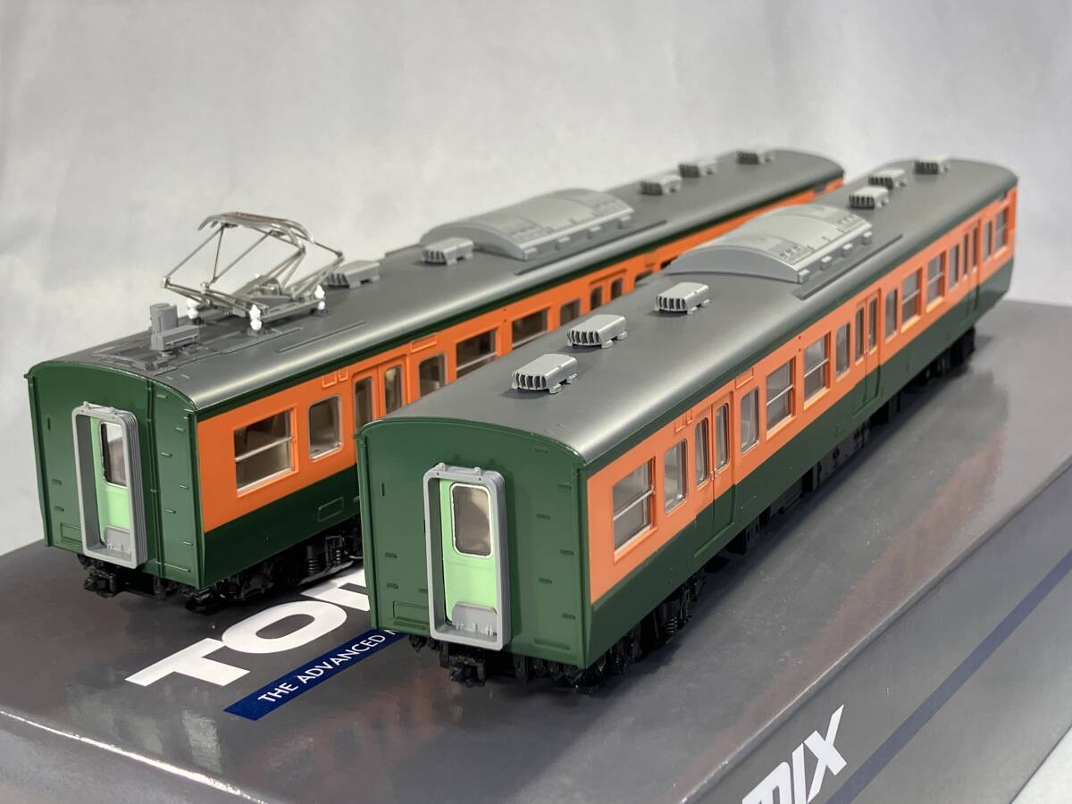 未使用品・ＴＯＭＩＸ・１１５系 1000番台 (湘南色・冷房搭載車・グレーHゴム) 増結(T）２両セット (HO-9026)