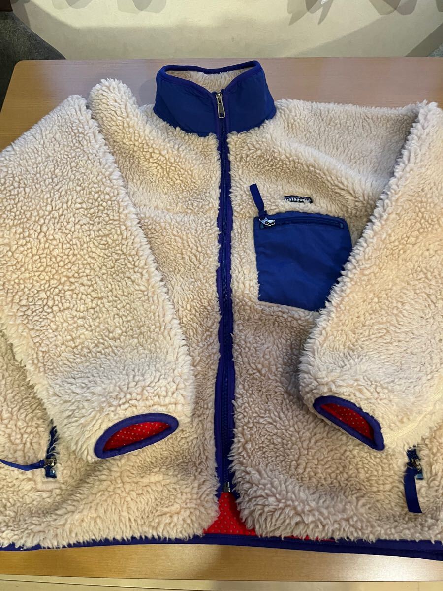 2001年 USA製 patagonia classic retro cardigan natural Lsize パタゴニア