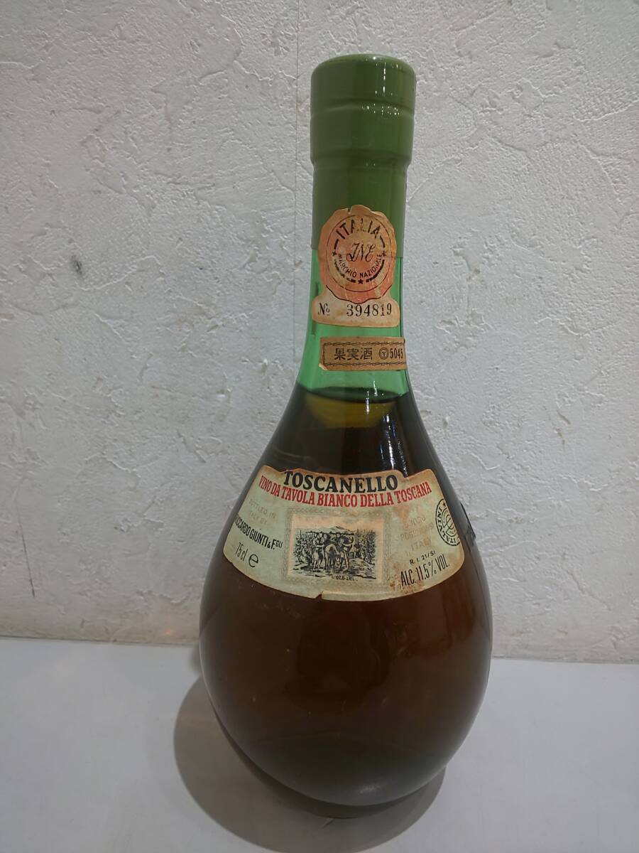63431★未開封 イタリア 白ワイン 古酒 TOSCANELLO 果実酒 11.5％ 750ml 