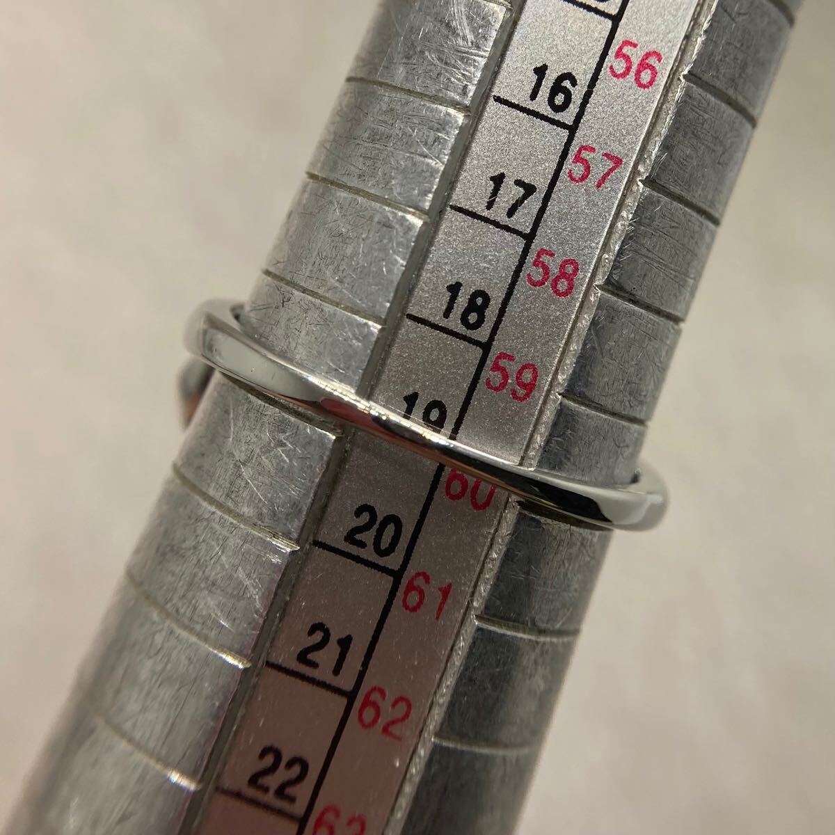 19号★ホワイトトパーズのリボンデザインリング★レディース指輪シルバーアクセサリーキュービックジルコニア新品宝石Y-RSHOP卸売cz ring_画像5