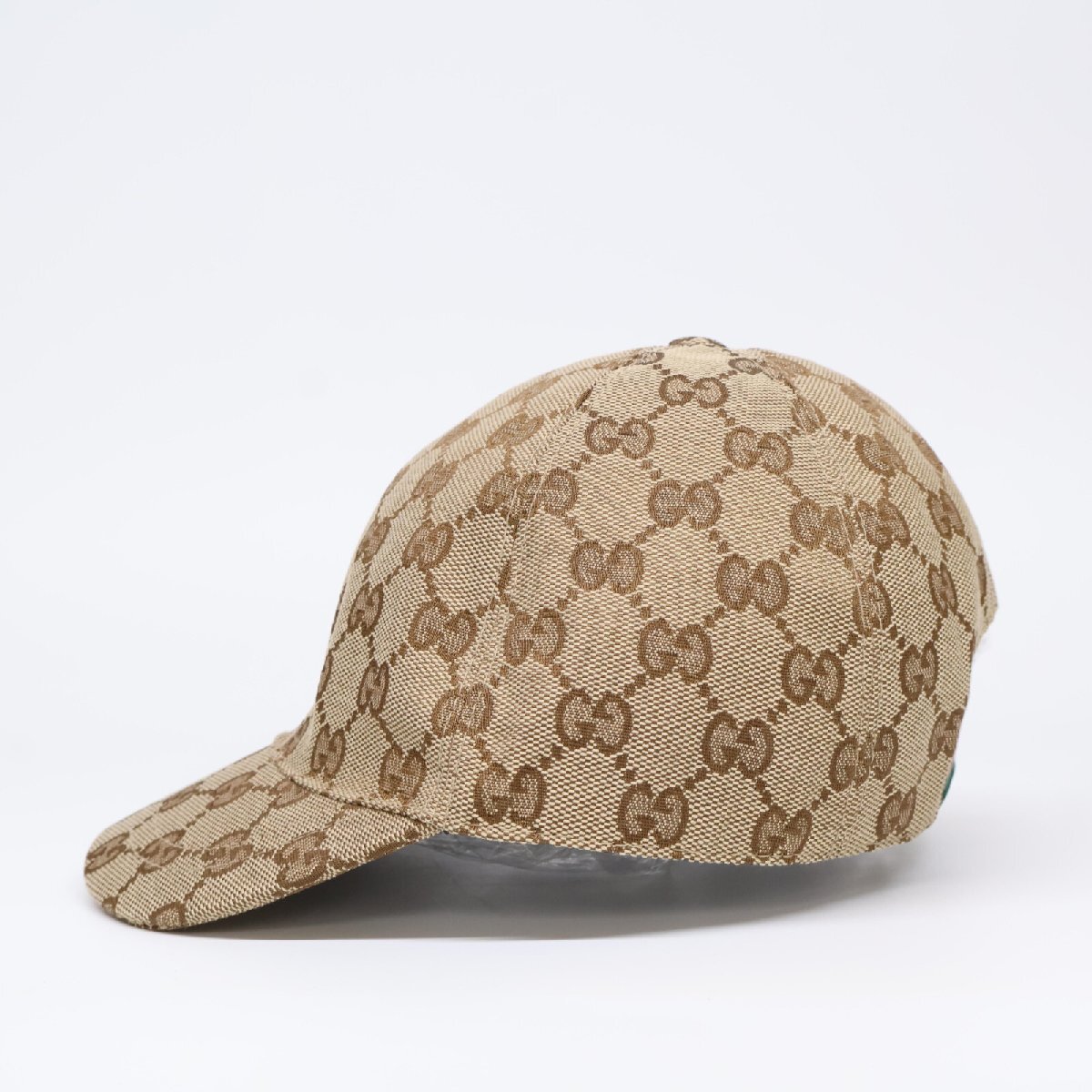  beautiful goods GUCCI Gucci children z original GG canvas Baseball cap hat S 52cm beige / ebony 