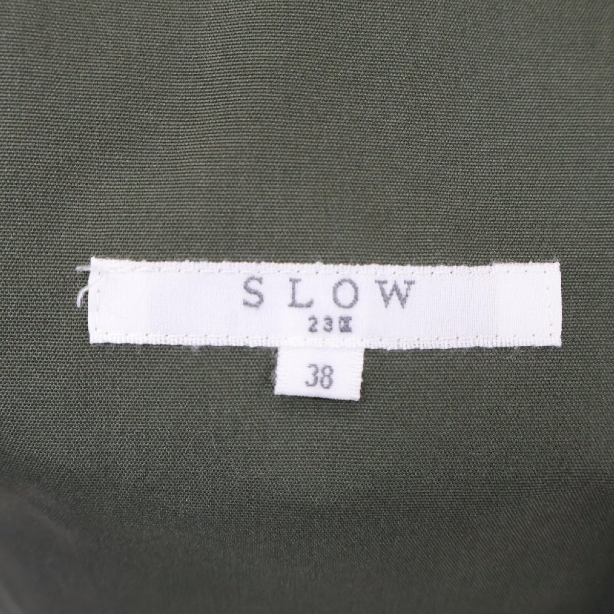 美品/23年製 NIJYUSANKU 23区 CMSWSA0931 4WAY モッズ コート 38 カーキ レディース_画像5