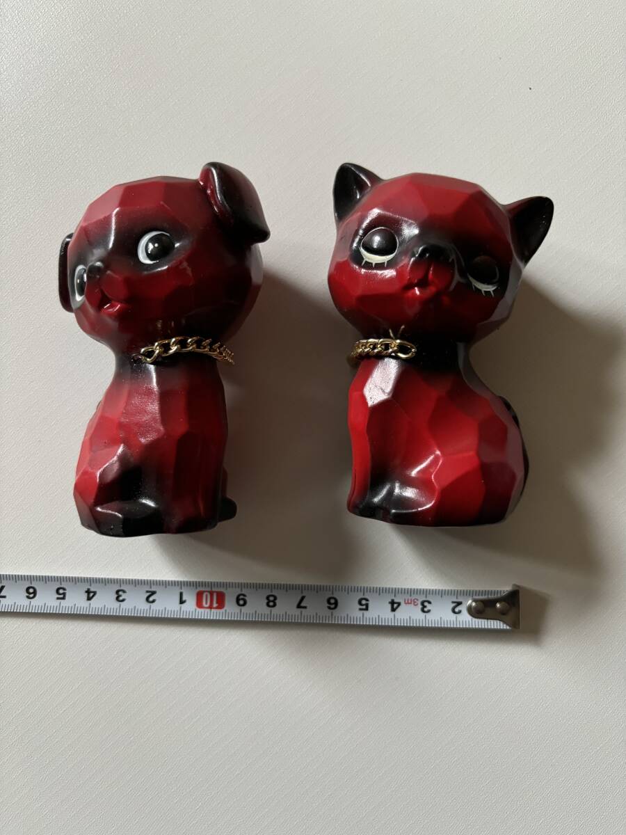 昭和レトロ　木彫り　小物　マスコット　犬　2個セット　置物　癒し_画像4