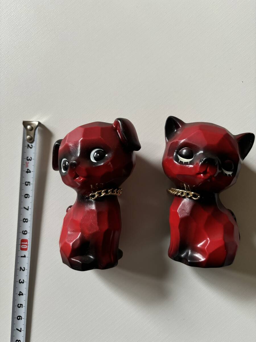 昭和レトロ　木彫り　小物　マスコット　犬　2個セット　置物　癒し_画像5