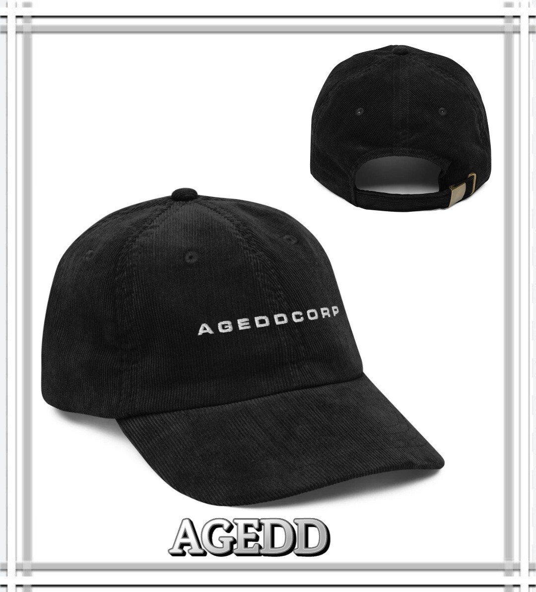 限定モデル AGEDDCORP Cranberry キャップ 帽子 ブラック