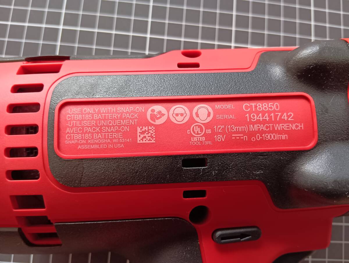 * Snap-on 1/2 18V беспроводной удар CT8850*Snap-on электрический удар 