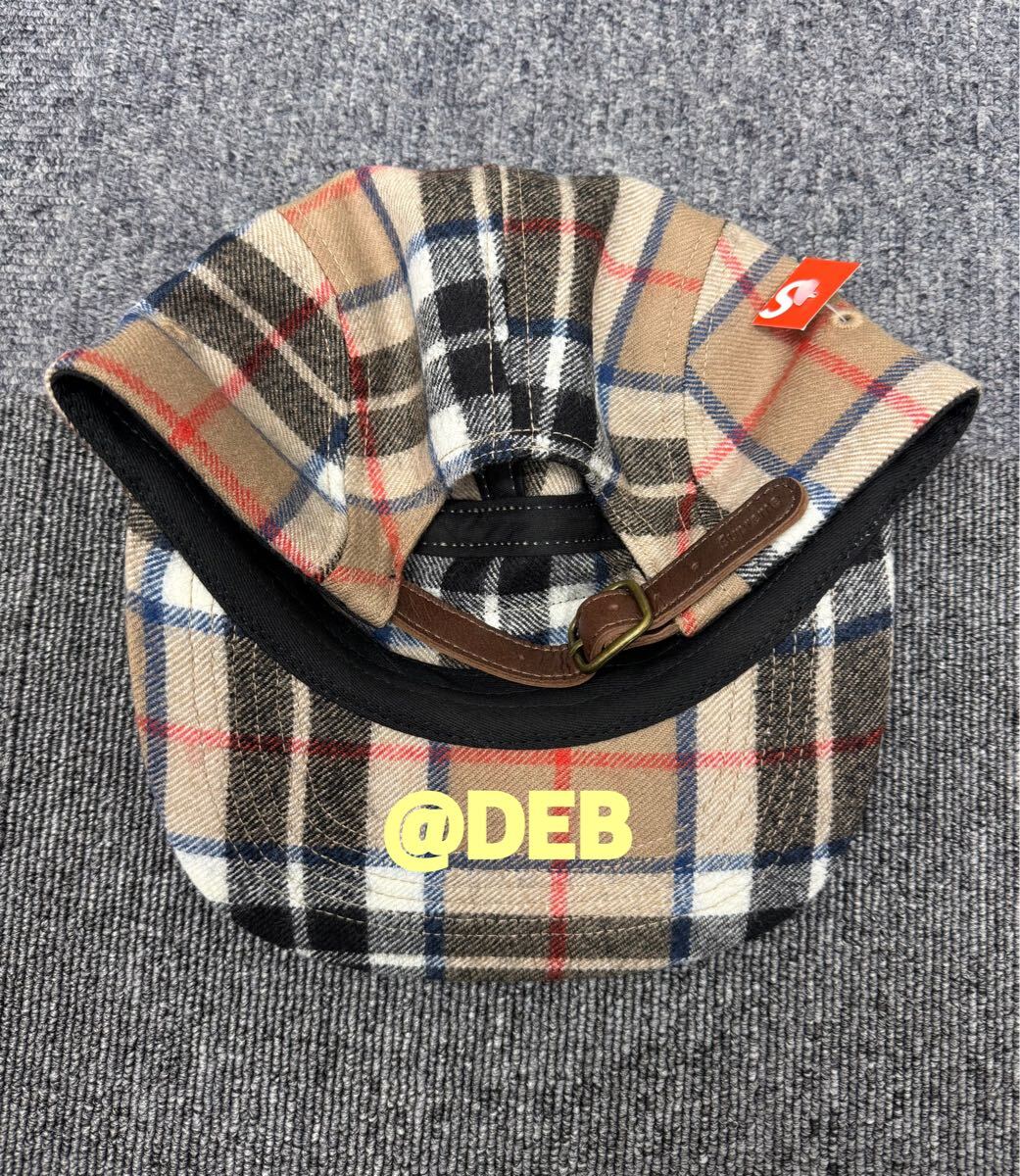 Supreme 2024FW Lochcarron Camp Cap Tan Plaid Check Supreme 2024FW Lochcarron Camp Cap Tan Plaid Check