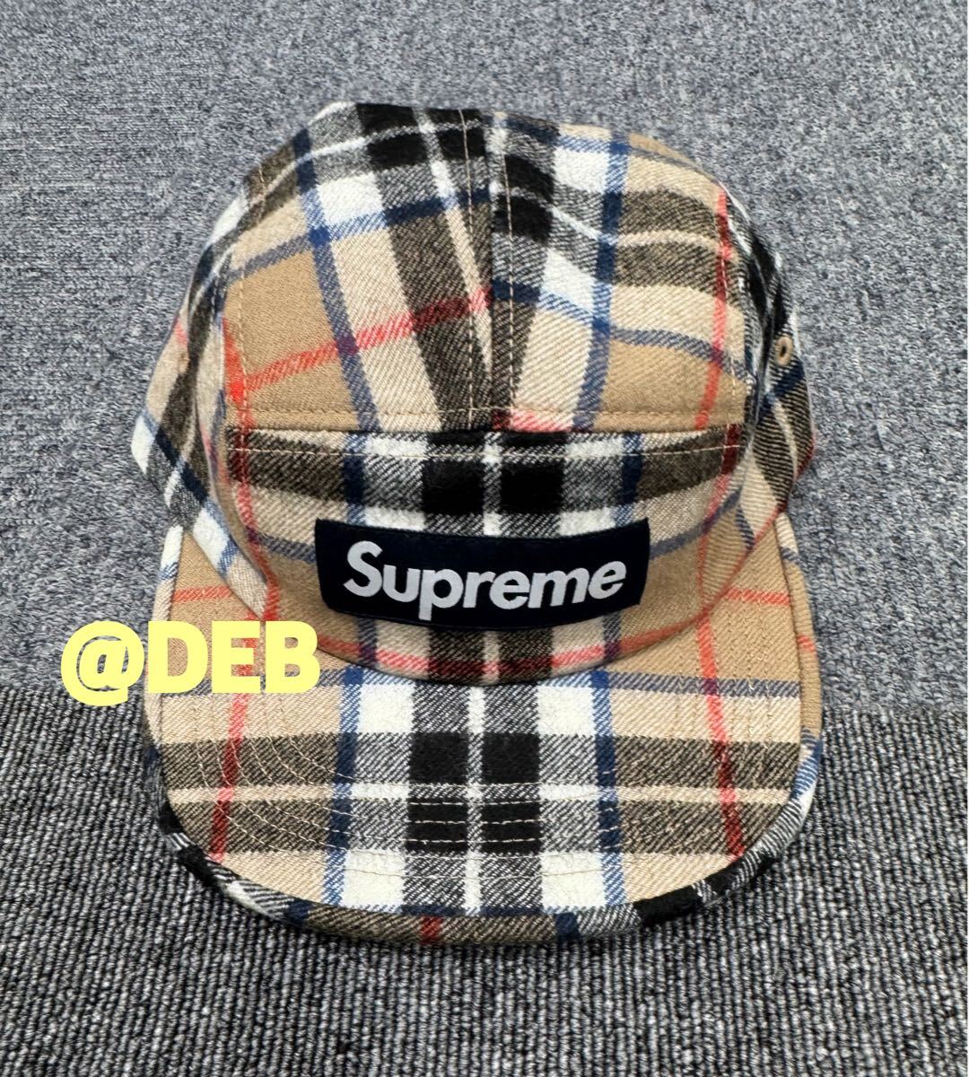 Supreme 2024FW Lochcarron Camp Cap Tan Plaid Check Supreme 2024FW Lochcarron Camp Cap Tan Plaid Check
