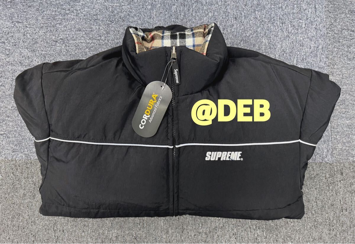 Supreme 2024FW Reversible Puffer Jacket Black Mサイズ Supreme 2024FW Reversible Puffer Jacket Black Mサイズ