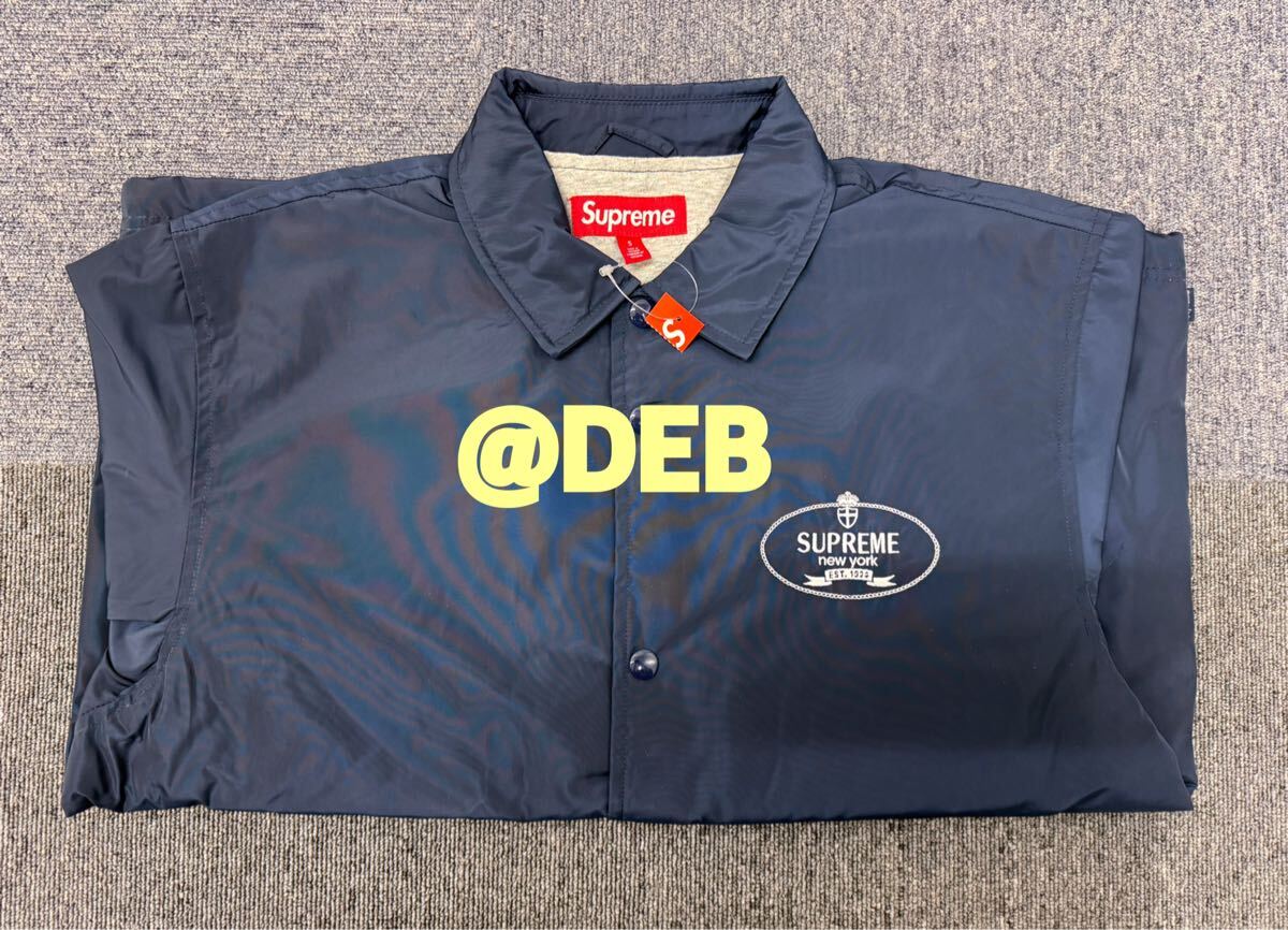 Supreme 2024FW Crest Coaches Jacket Navy Sサイズ Supreme 2024FW Crest Coaches Jacket Navy Sサイズ