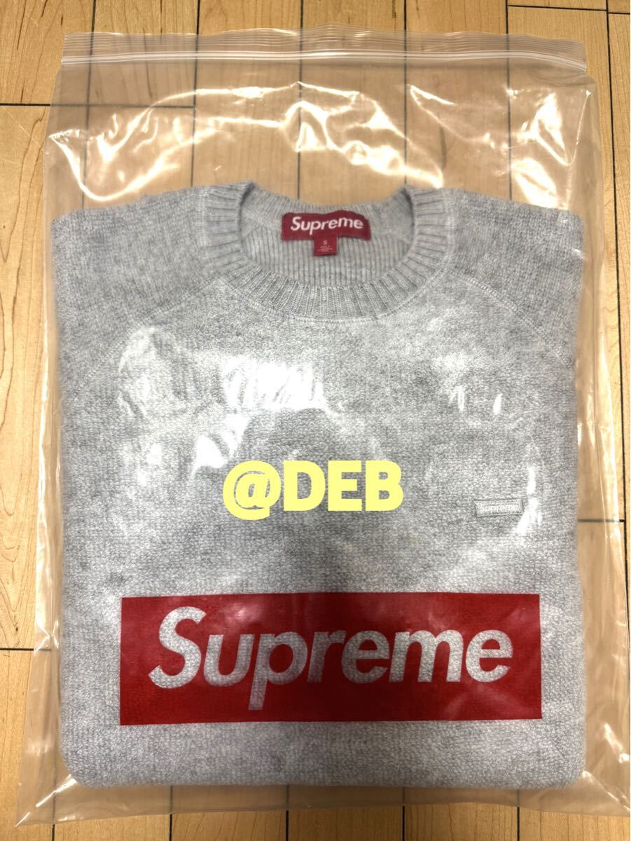 Supreme 24FW Terry Small Box Sweater Heather Grey Sサイズ Supreme 24FW Terry Small Box Sweater Heather Grey Sサイズ