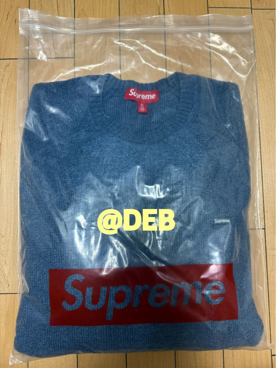 Supreme 2024FW Terry Small Box Sweater Blue XLサイズ Supreme 2024FW Terry Small Box Sweater Blue XLサイズ