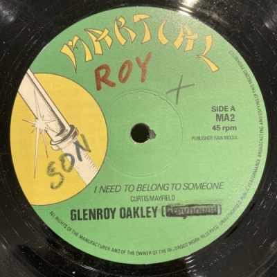 【新宿ALTA】GLENROY OAKLEY/I NEED TO BELONG TO SOMEONE(MA2)