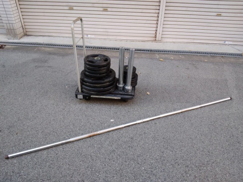 直接引取限定 BODY MAKER ボディメーカー ダンベル シャフト まとめて 1.25㎏ 2.5㎏ 5㎏ 10㎏ 15㎏ 長いシャフト