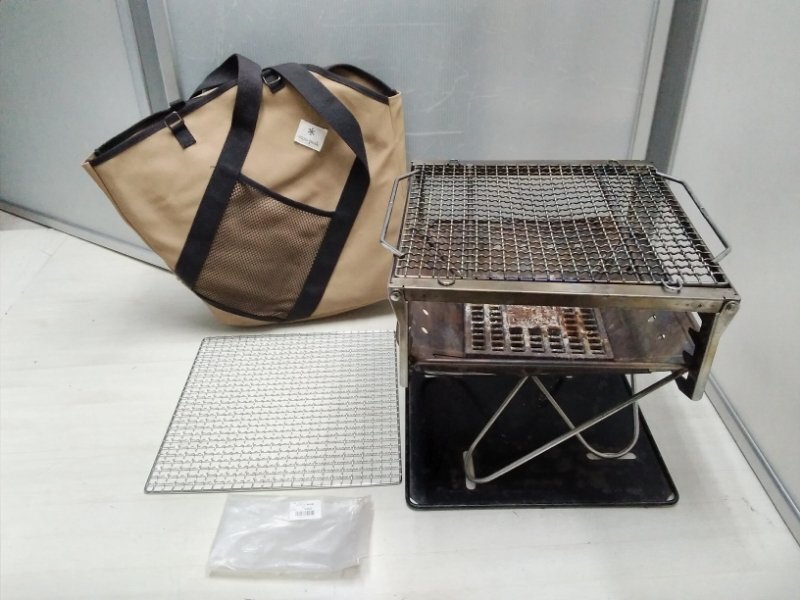 snowpeak スノーピーク 焚火台 M スターターセット グリルブリッジ キャンプ アウトドア 焼き網付き