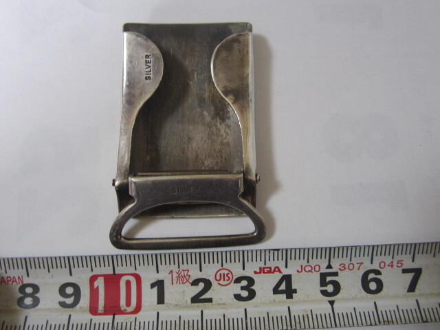 SILVER stamp silver made buckle silver skill sculpture belt equipment ornament silver weight approximately 22g collection 