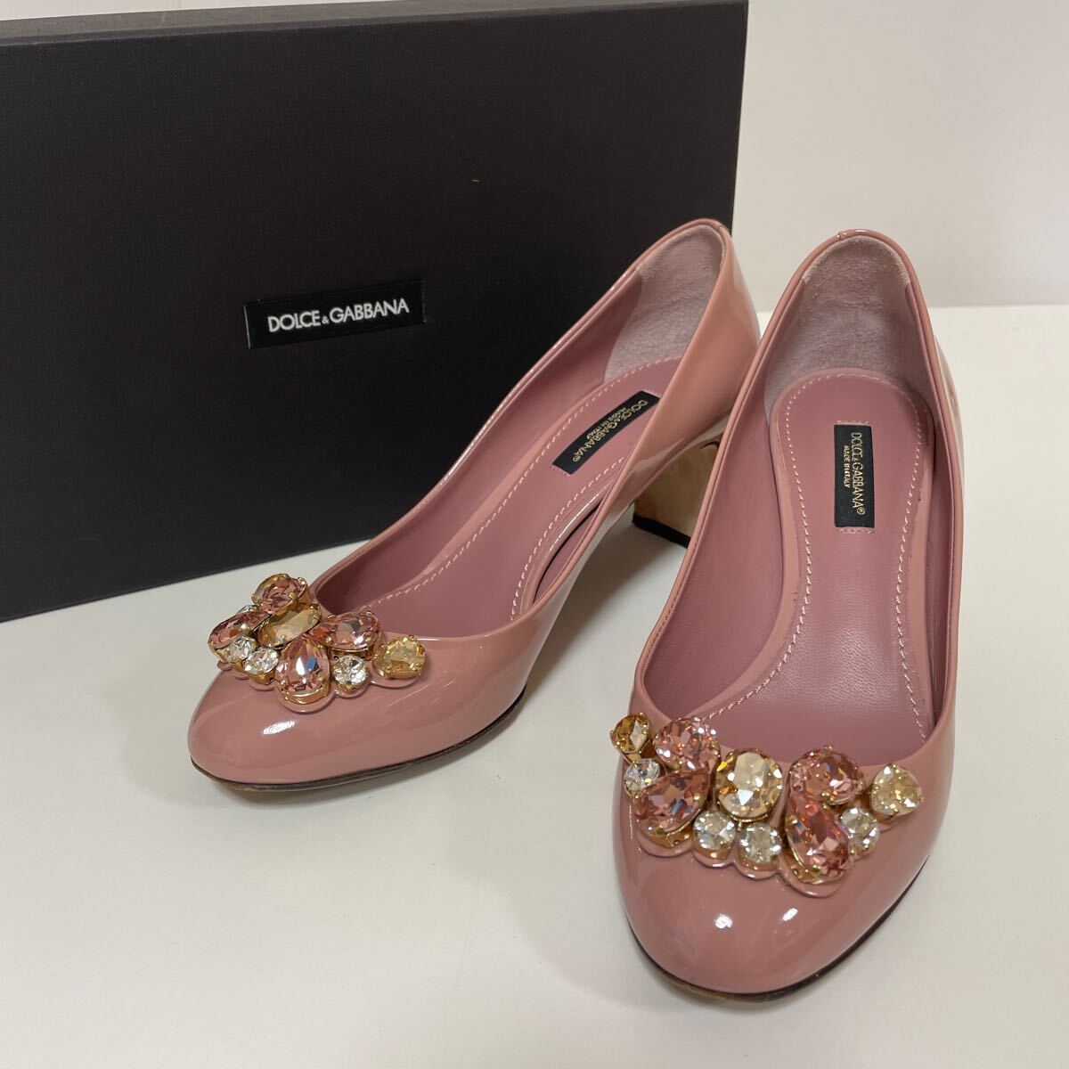DOLCE&GABBANA レースパンプス 24 ピンク ハイヒール 靴 DOLCE&GABBANA レースパンプス 24 ピンク ハイヒール 靴