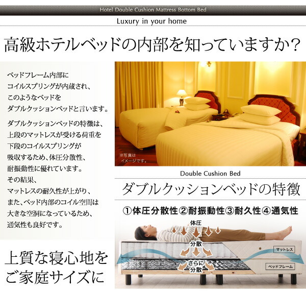 組立設置付 搬入・組立・簡単 寝心地が選べる ホテルダブル 組立設置付 搬入・組立・簡単 寝心地が選べる ホテルダブル