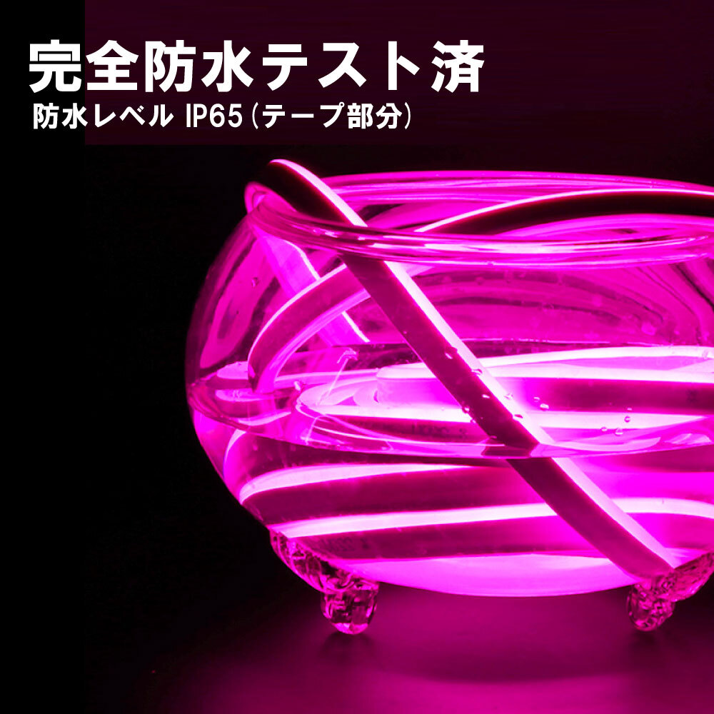 TRS neon LED лента свет 24V 10m боковая сторона люминесценция водонепроницаемый cut возможность SMD ice blue 328098